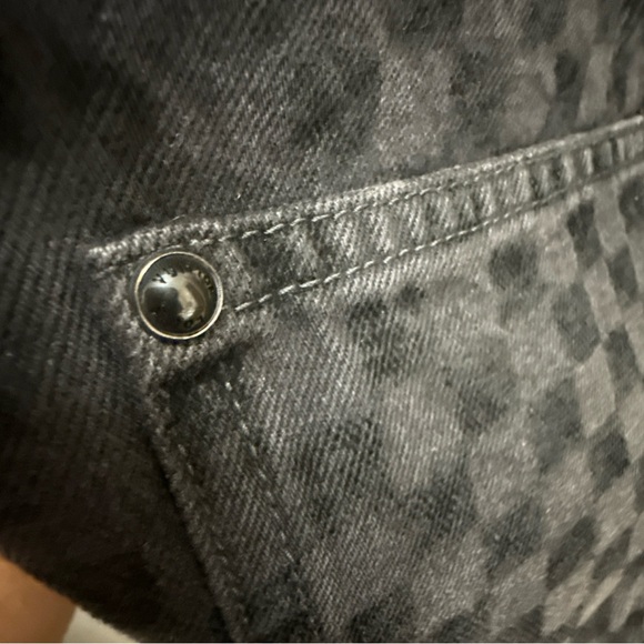 Louis Vuitton Black Patterned Denim Jeans Size 32 - Picture 12 of 12